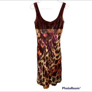 Ginger and Java Silk Animal Print Dress, Size 2